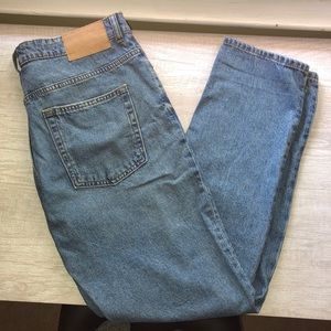 Blue Ripped Mom Jeans